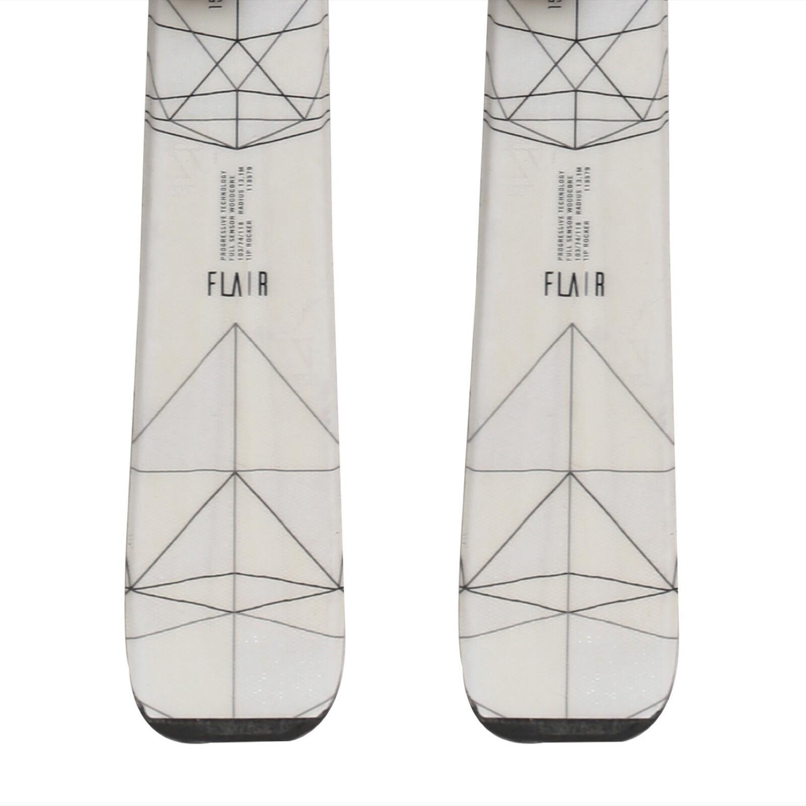 RECONDITIONNE - Ski Volkl Flair + Fixations - BON 4/4