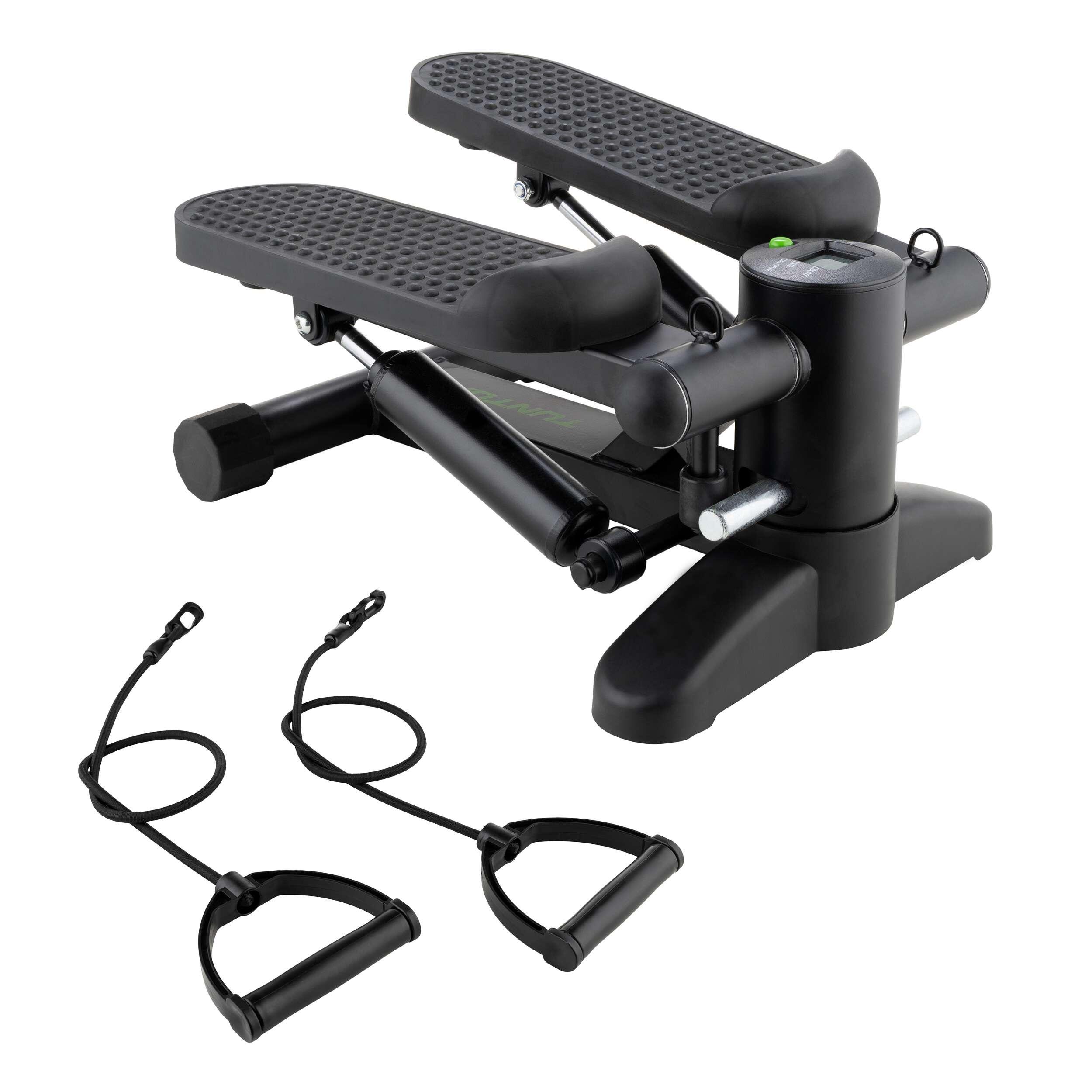 TUNTURI Stepper – Widerstandsbänder – Treppensteiger – Aerobic-Step – Inkl. Display