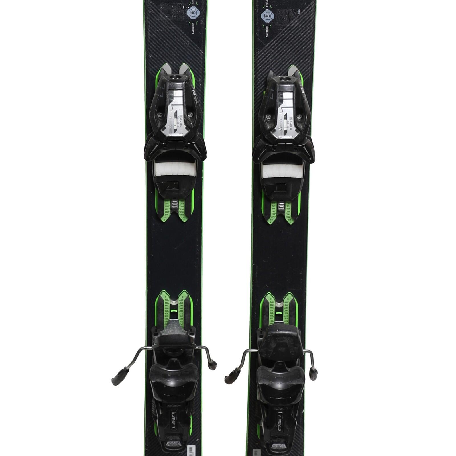 TWEEDEHANDS - Ski Occasion Elan Amphibio 14 Ti + Fixations - GOEDE 3/4