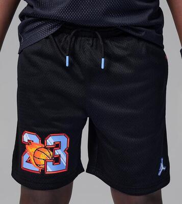 Pantaloncino ragazzo jordan customized air - nero