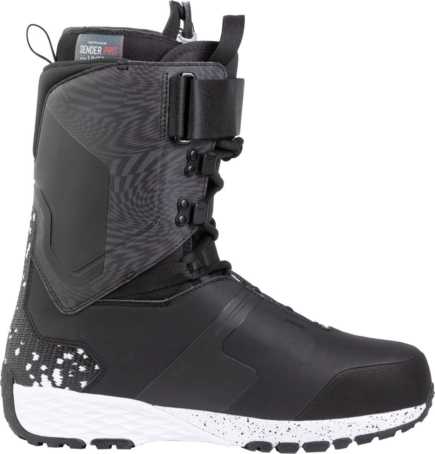 Buty snowboardowe NORTHWAVE Decade Pro, czarne/białe, męskie 3/4