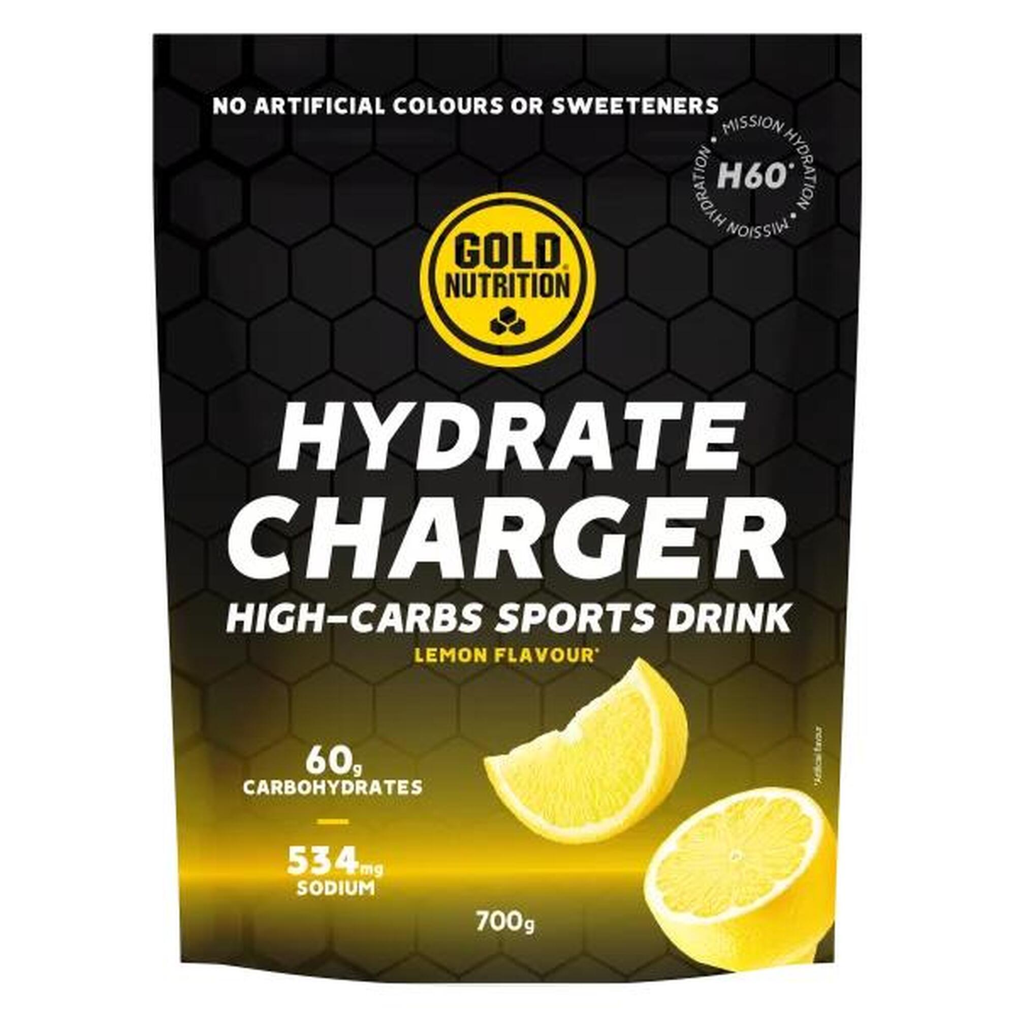 Bautura izotonica Hydrate Charger H60 lamaie, GoldNutrition, 700 g