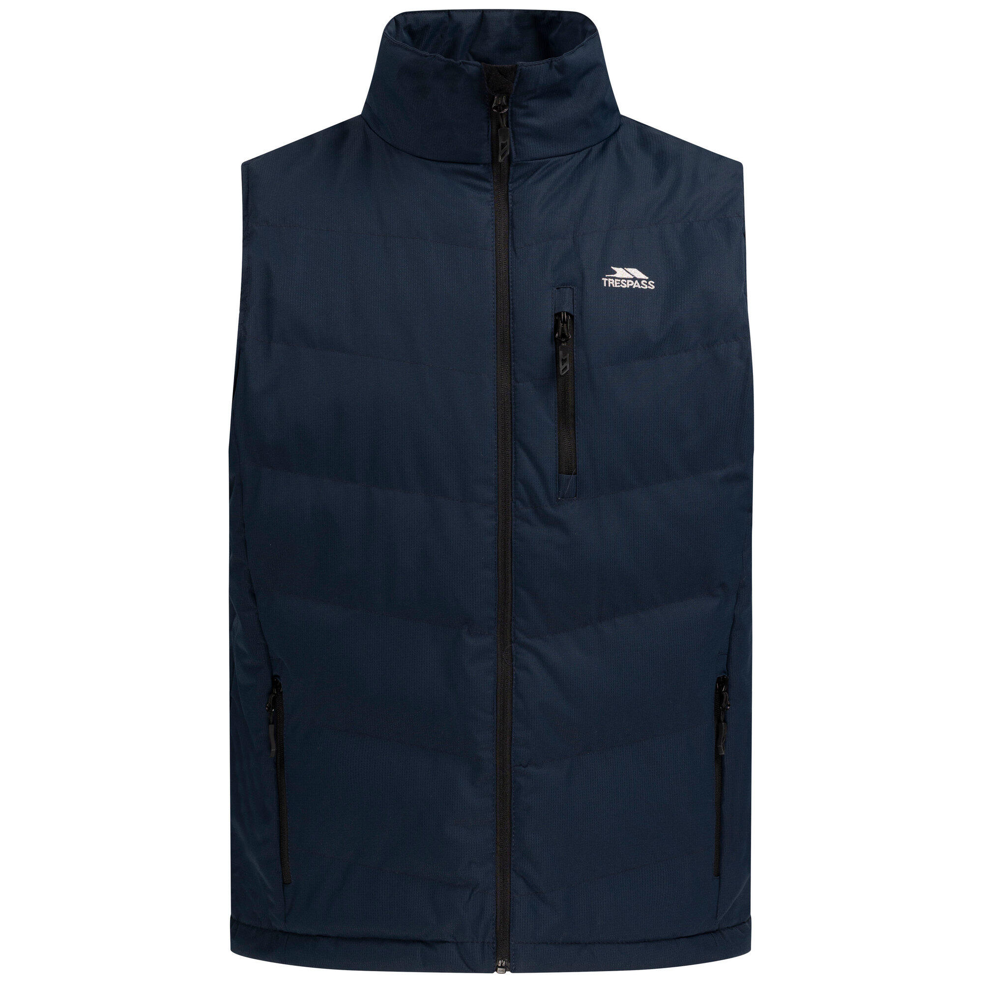 TRESPASS Mens Brecker Padded Gilet (Navy)