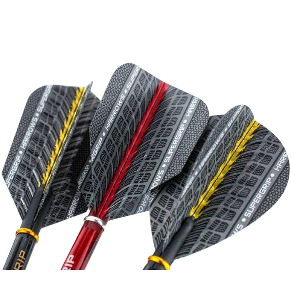 Harrows - Ailettes De Fléchettes Supergrip (rouge / Jaune / Bleu / Noir) - Tige De Flechette - Bleu|jaune|rouge - Taille Unique - Decathlon