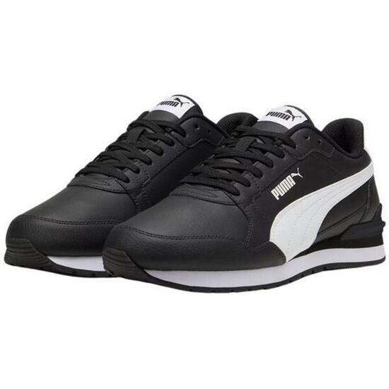 Zapatillas Deportivas de Cuero ST Runner V4 para Hombre Blanco, Negro