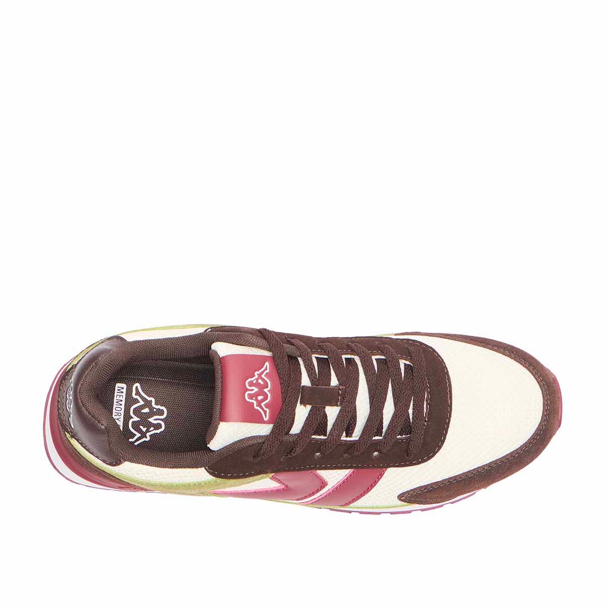 Baskets adulte Martin blanc, marron, vert, rouge 5/7