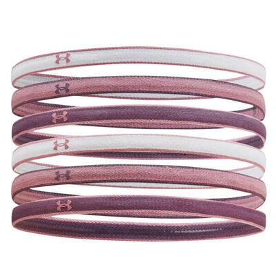 Mini logo hoofdband (set van 6) (roze/wit/purper)