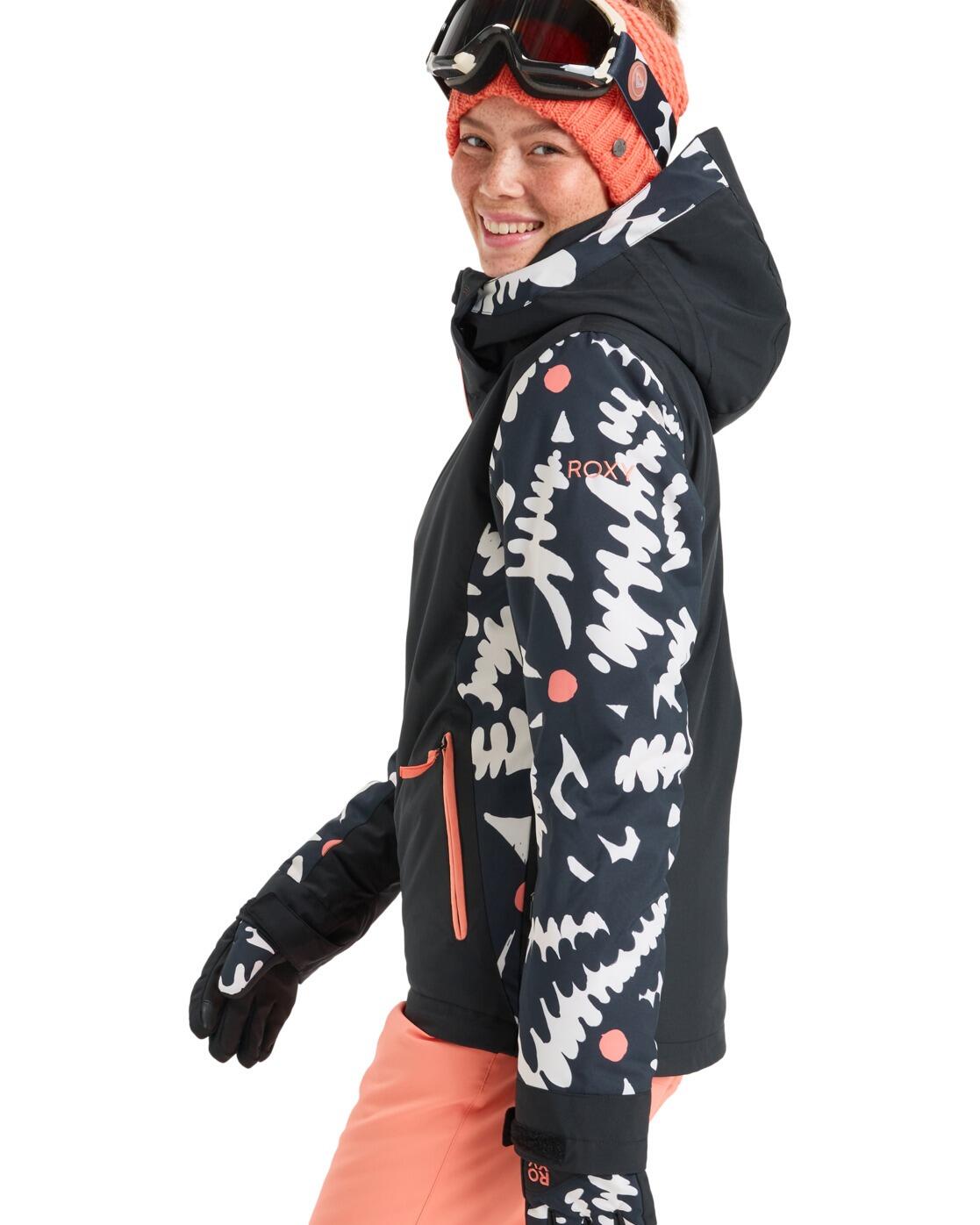 Funktionelle Snow-Jacke FREE JET Schwarz Frauen 3/4