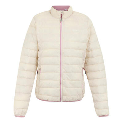 Dames hillpack ii geïsoleerde gewatteerde jas (lichte vanille/lila)