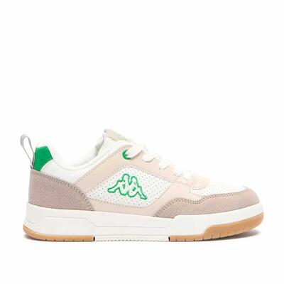 Sneakers Kappa Manis Bianche/Verdi con Logo per Ragazzo