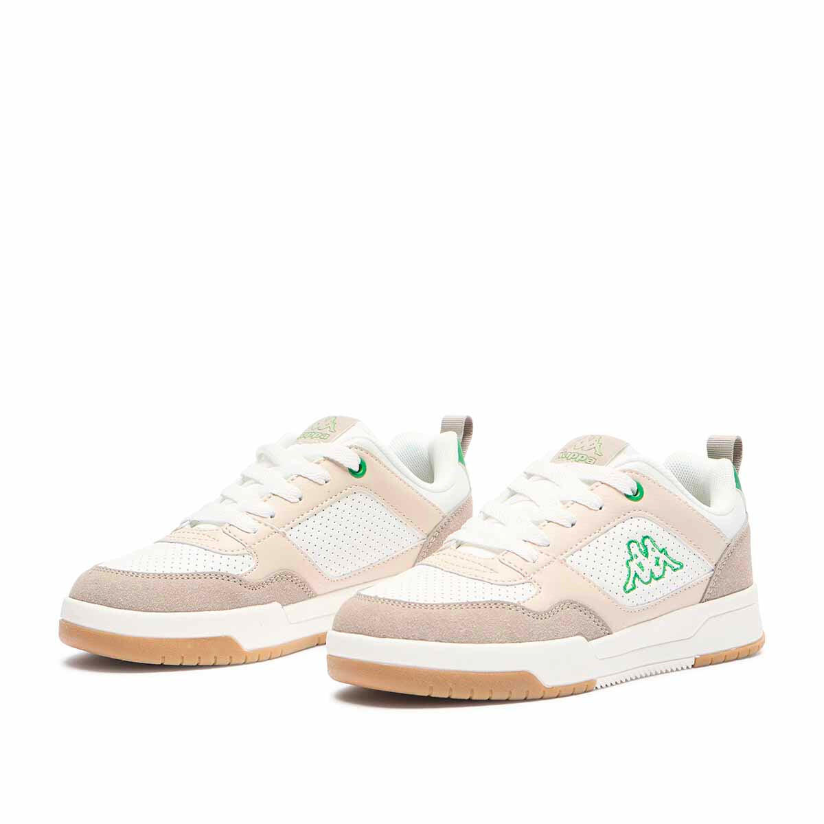 Sneakers Kappa Manis Bianche/Verdi con Logo per Ragazzo 2/7
