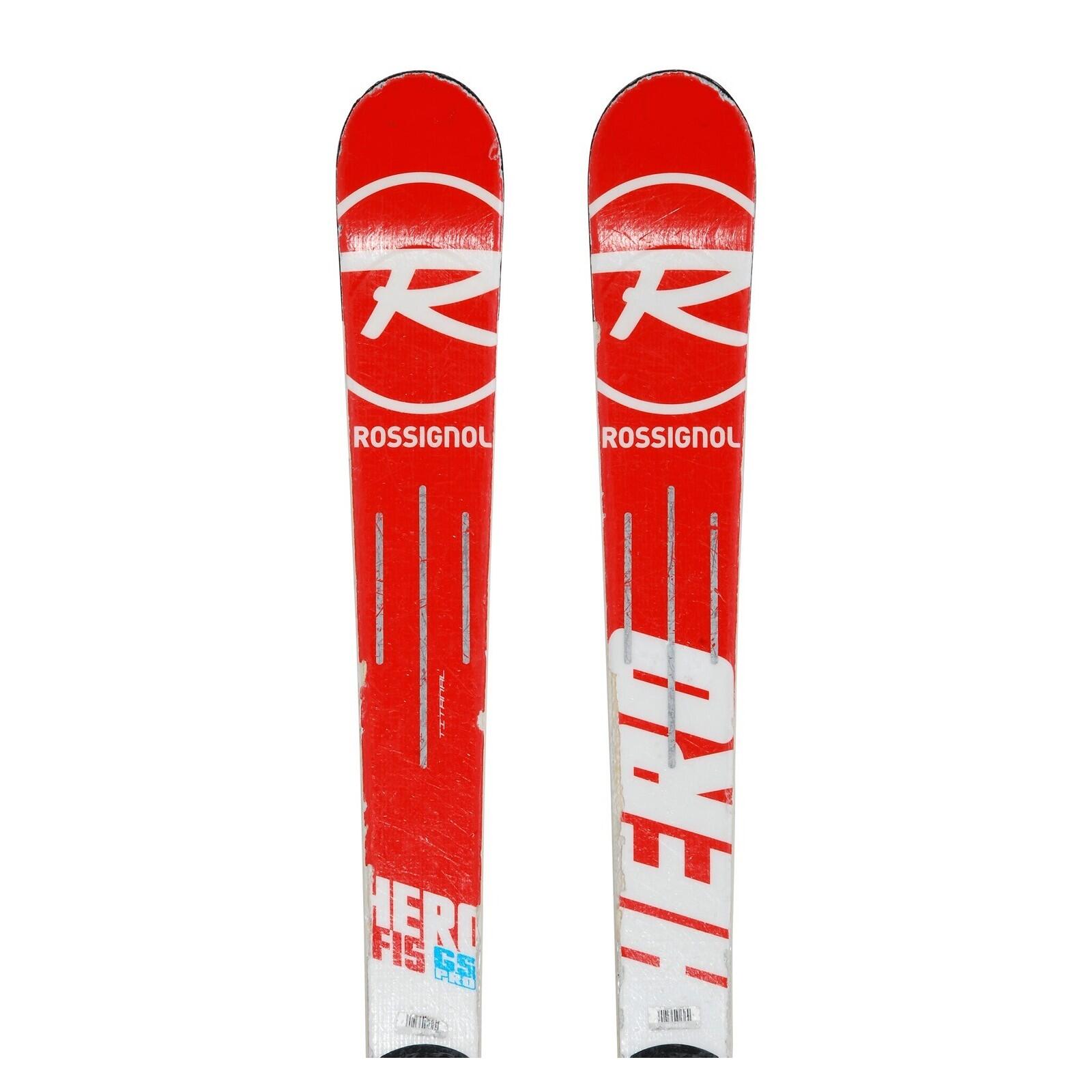 RECONDITIONNE - Ski Junior Rossignol Hero Fis Gs Pro + Fixations 2/4