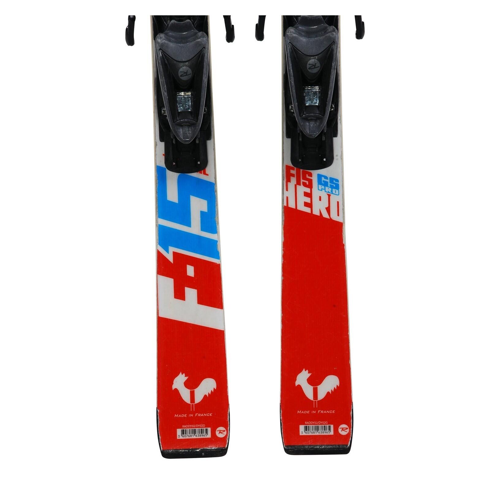 RECONDITIONNE - Ski Junior Rossignol Hero Fis Gs Pro + Fixations 4/4
