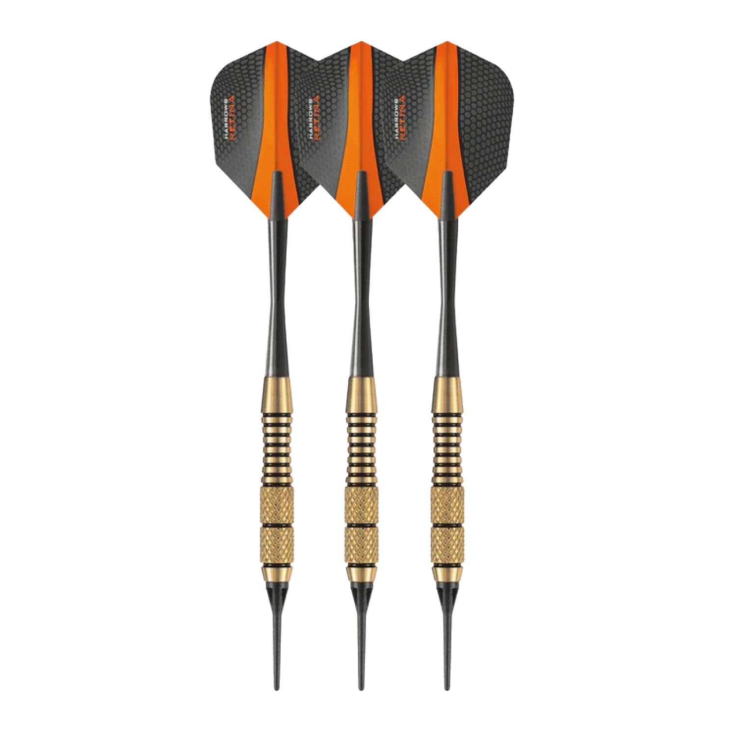 Harrows - Fléchettes Matrix (noir / Doré / Orange) - Pointe De Fléchette - Jaune|noir|orange - Taille Unique - Decathlon