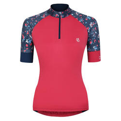 Maillot De Cyclisme FOLLOW THROUGH Femme (Rose Sorbet / Rose Sorbet)
