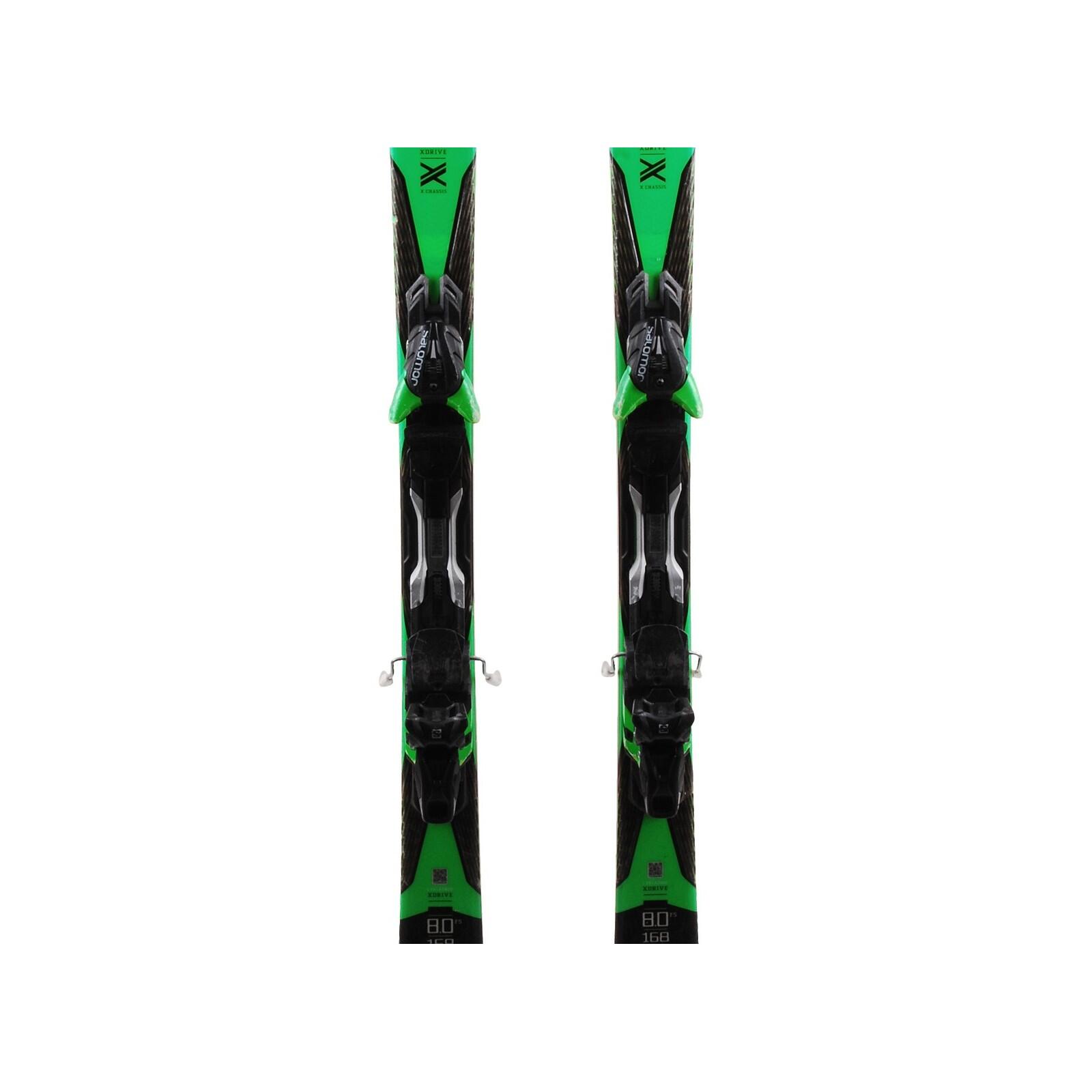 RECONDITIONNE - Ski Salomon X Drive 8.0 Fs + Fixations - BON 3/4