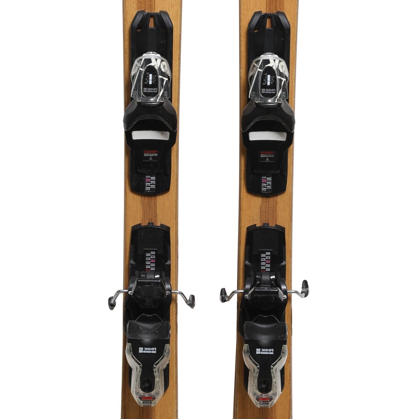 RECONDITIONNE - Ski Marcel Livet Maryse Authentique 76 + Fixations 3/4