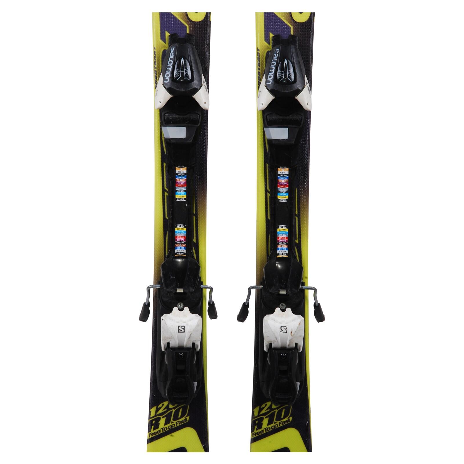 RECONDITIONNE - Mini Ski Salomon Shortkart + Fixations 3/4