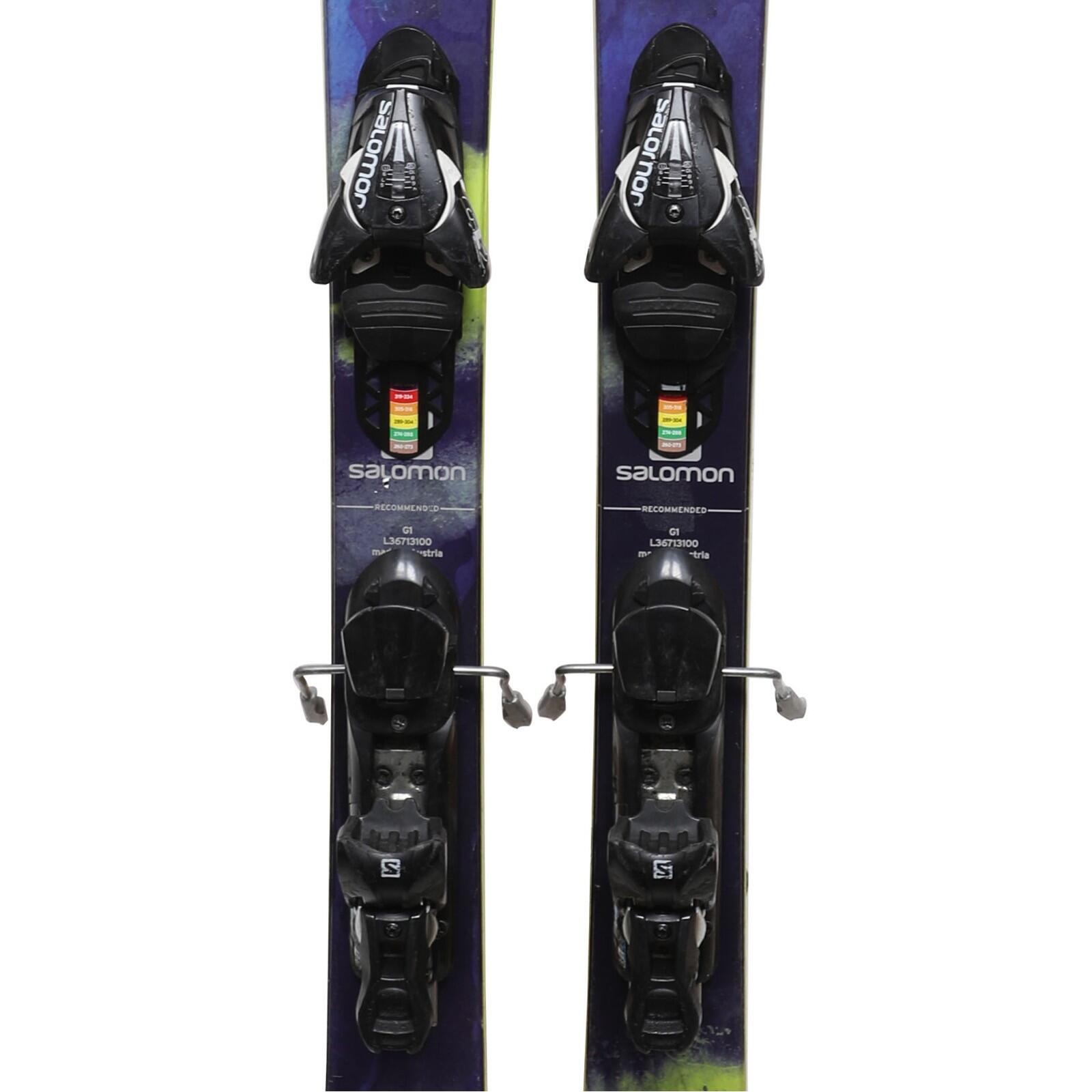 RECONDITIONNE - Ski Salomon Q 88 + Fixations 3/4