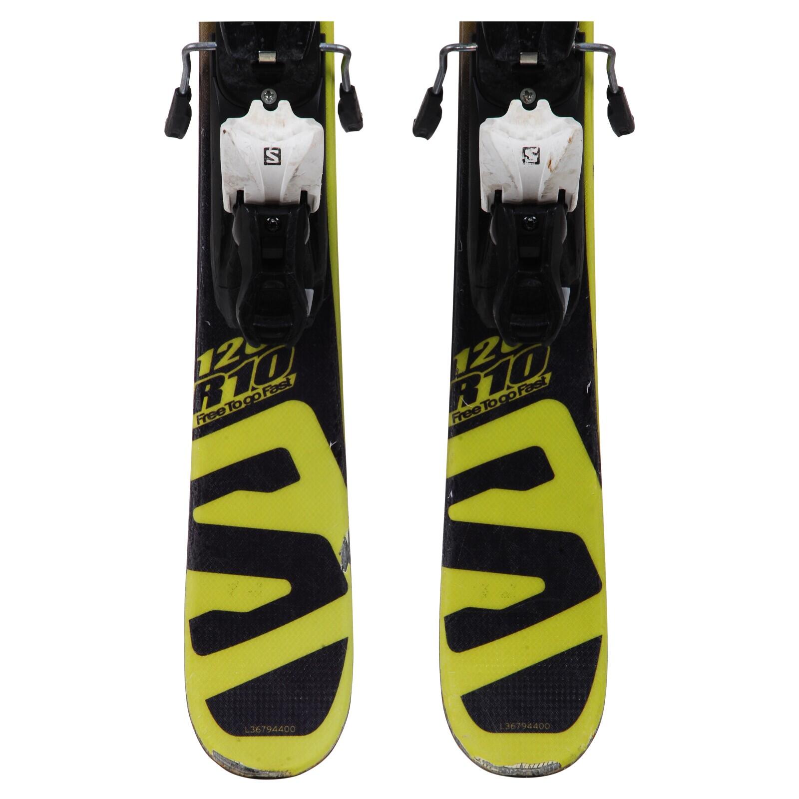 RECONDITIONNE - Mini Ski Salomon Shortkart + Fixations 4/4