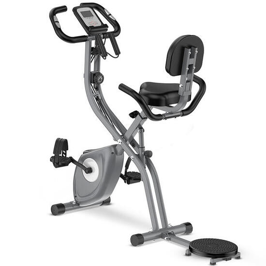 Klappbares Heimtrainer Fahrrad mit LCD-Display und 10 Widerstandsstufen