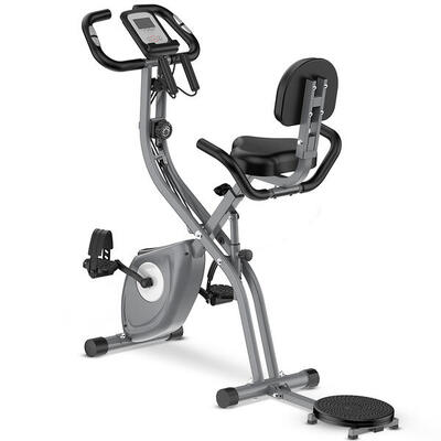 Klappbares Heimtrainer Fahrrad mit LCD-Display und 10 Widerstandsstufen