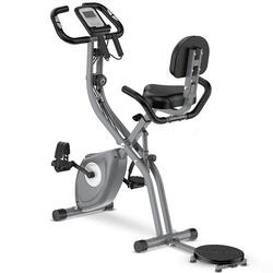 Vélo d’appartement pliable avec écran LCD, résistance 10 niveaux et APP