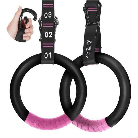 ABS Turnringe nummeriert Gymnastikringe Calisthenics Krafttraining 4FIZJO