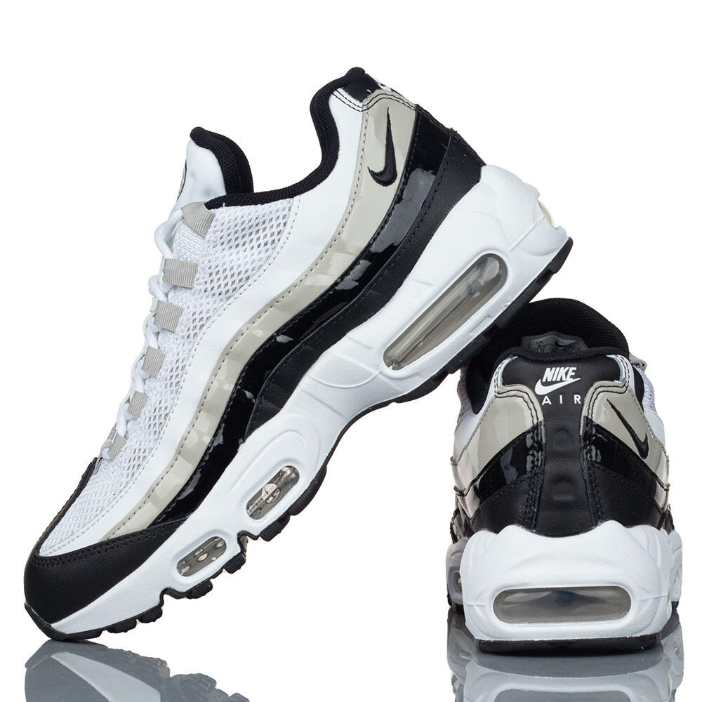 Nike Air Max 95 Women's White Light Iron Ore Black Patent