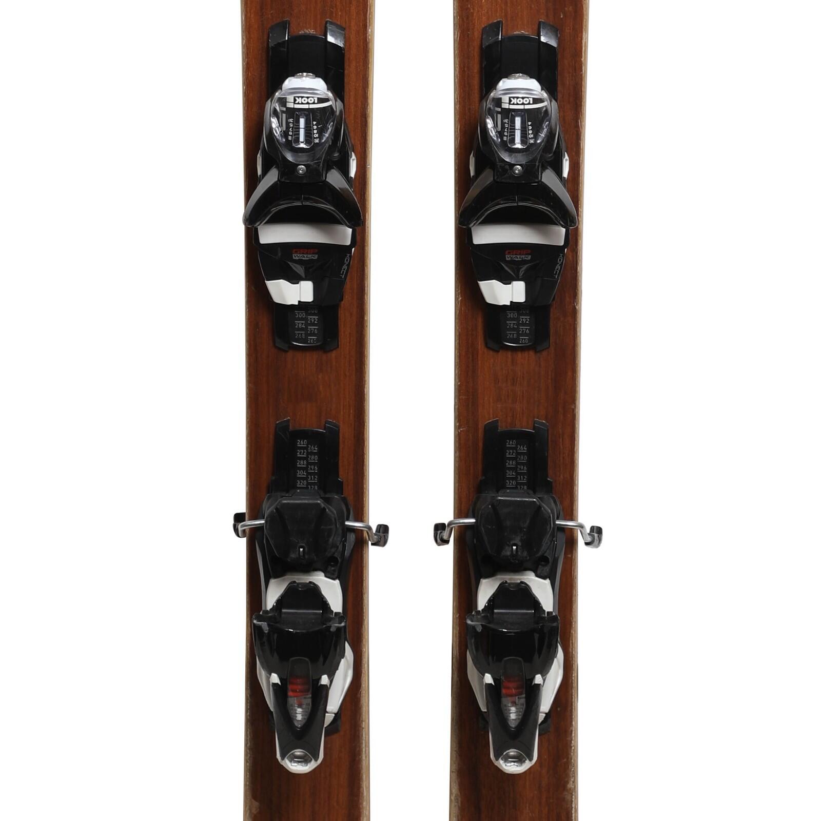 RECONDITIONNE - Ski Marcel Livet Leon Authentique + Fixations 3/4