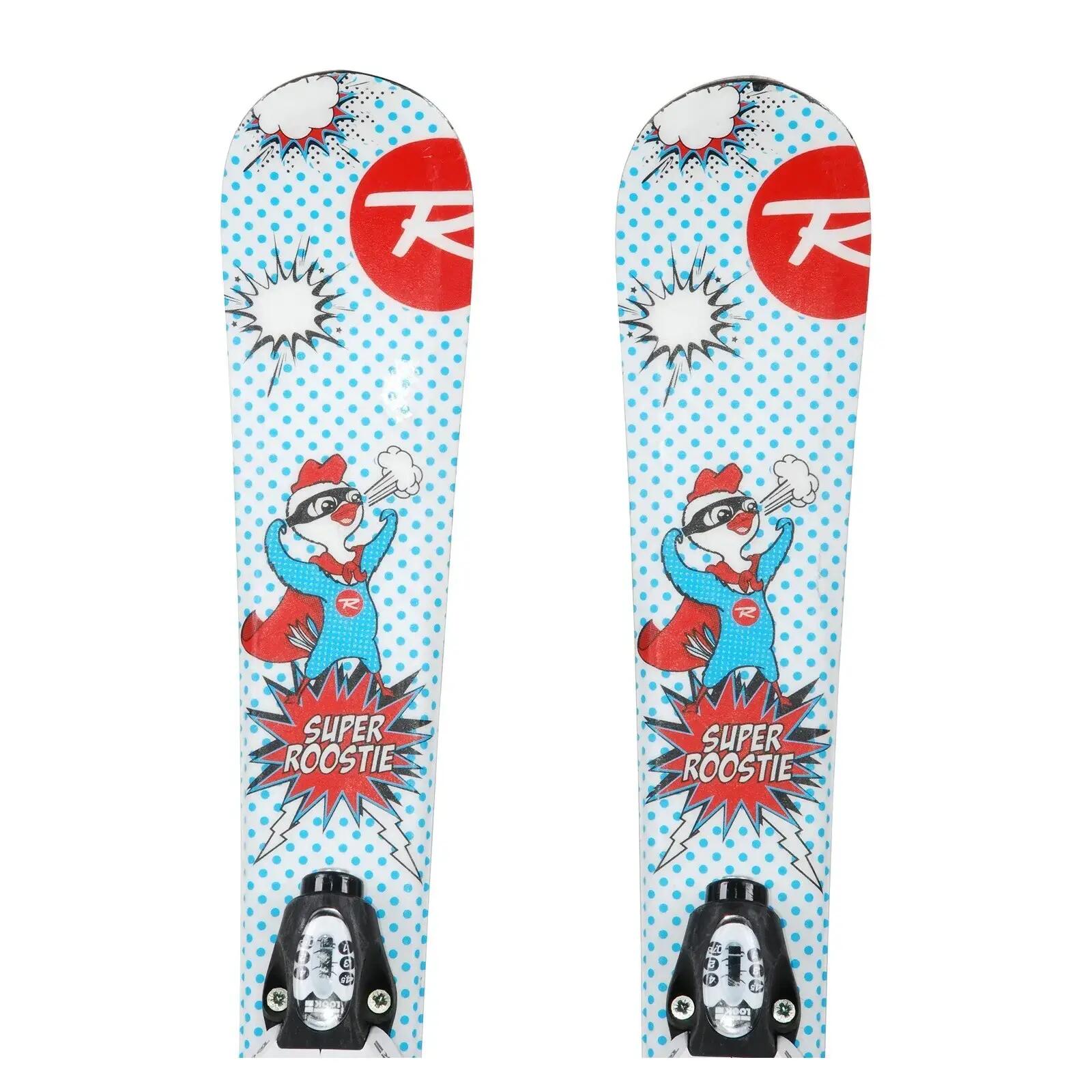 RECONDITIONNE - Ski Junior Rossignol Super Roostie + Fixations 2/4