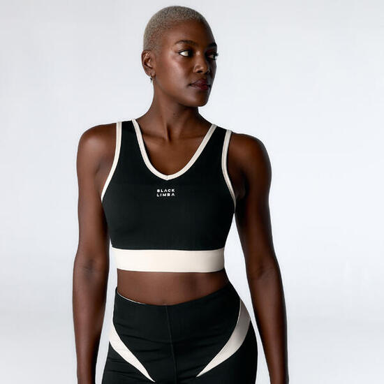 Brassière de sport Torque Line Maintien modéré pour femmes Black Limba