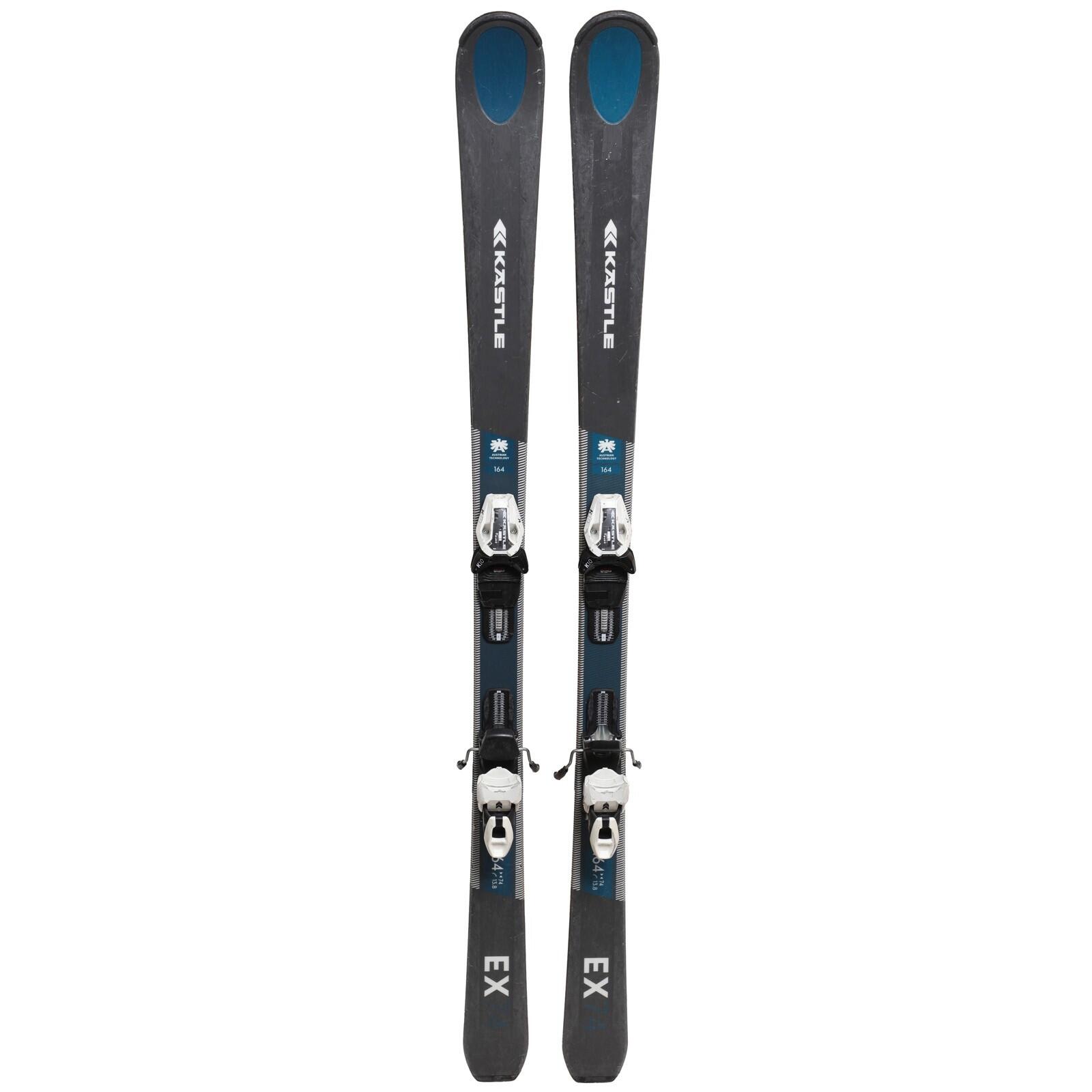 RECONDITIONNE - Ski Kastle Ex 74 + Fixations 2/4