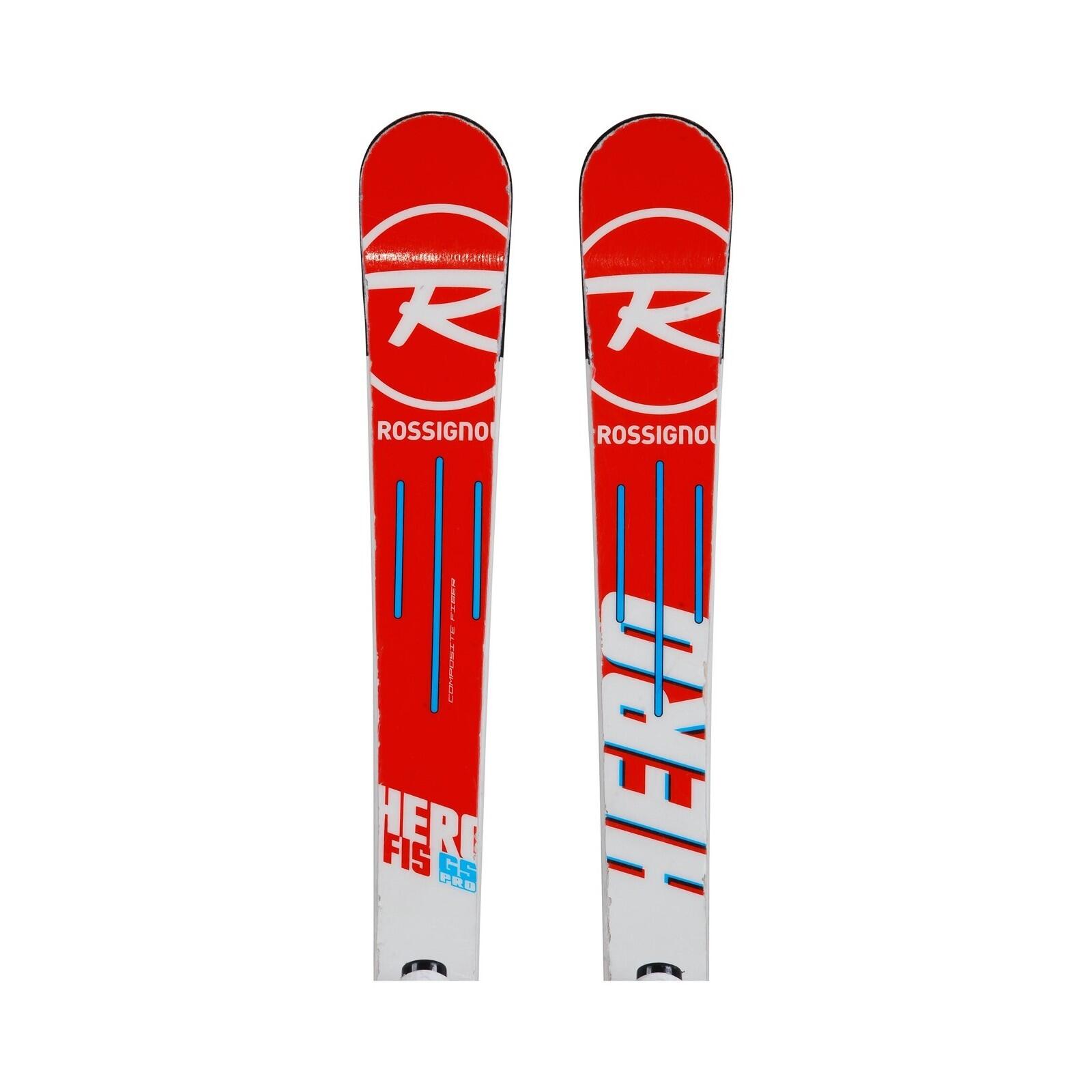 RECONDITIONNE - Ski Junior Rossignol Hero Fis Gs Pro + Fixations 2/5
