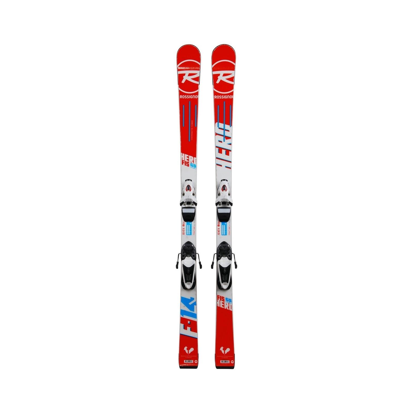 ROSSIGNOL RECONDITIONNE - Ski Junior Rossignol Hero Fis Gs Pro + Fixations