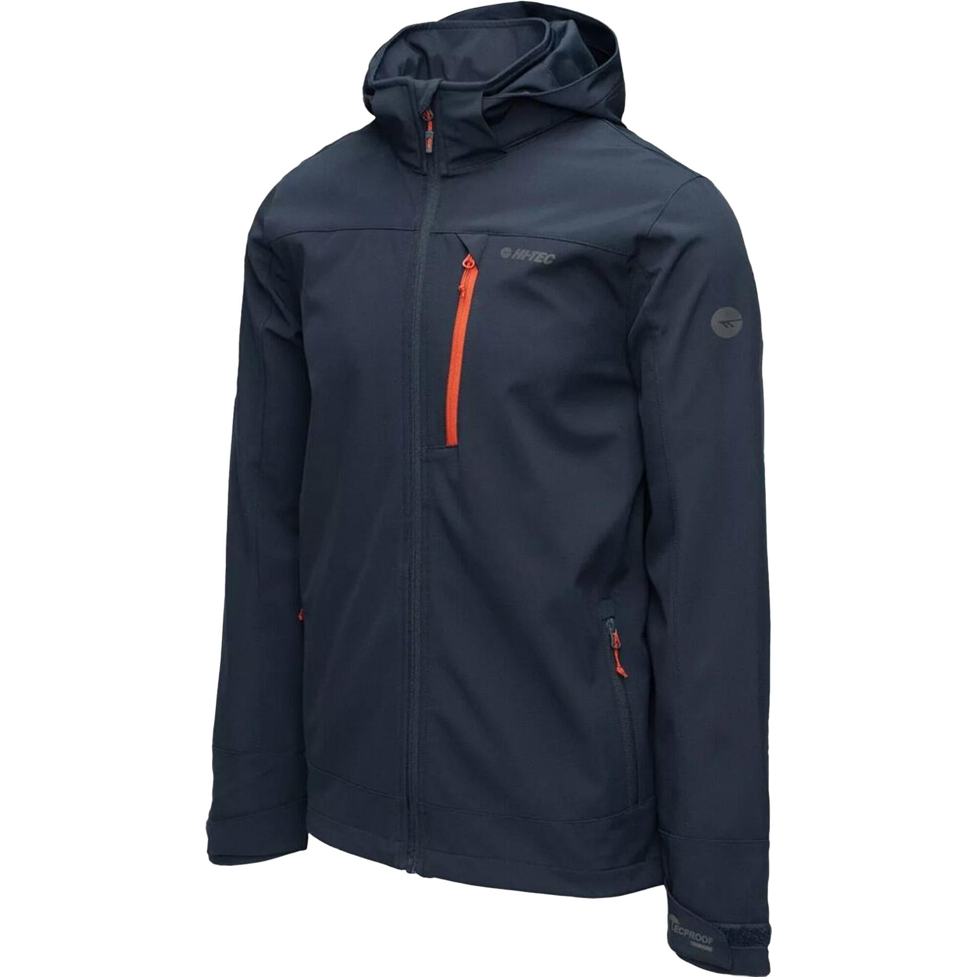 "Nikko" Softshelljacke für Herren Flugkapitänblau/Rooibos Tee 3/4