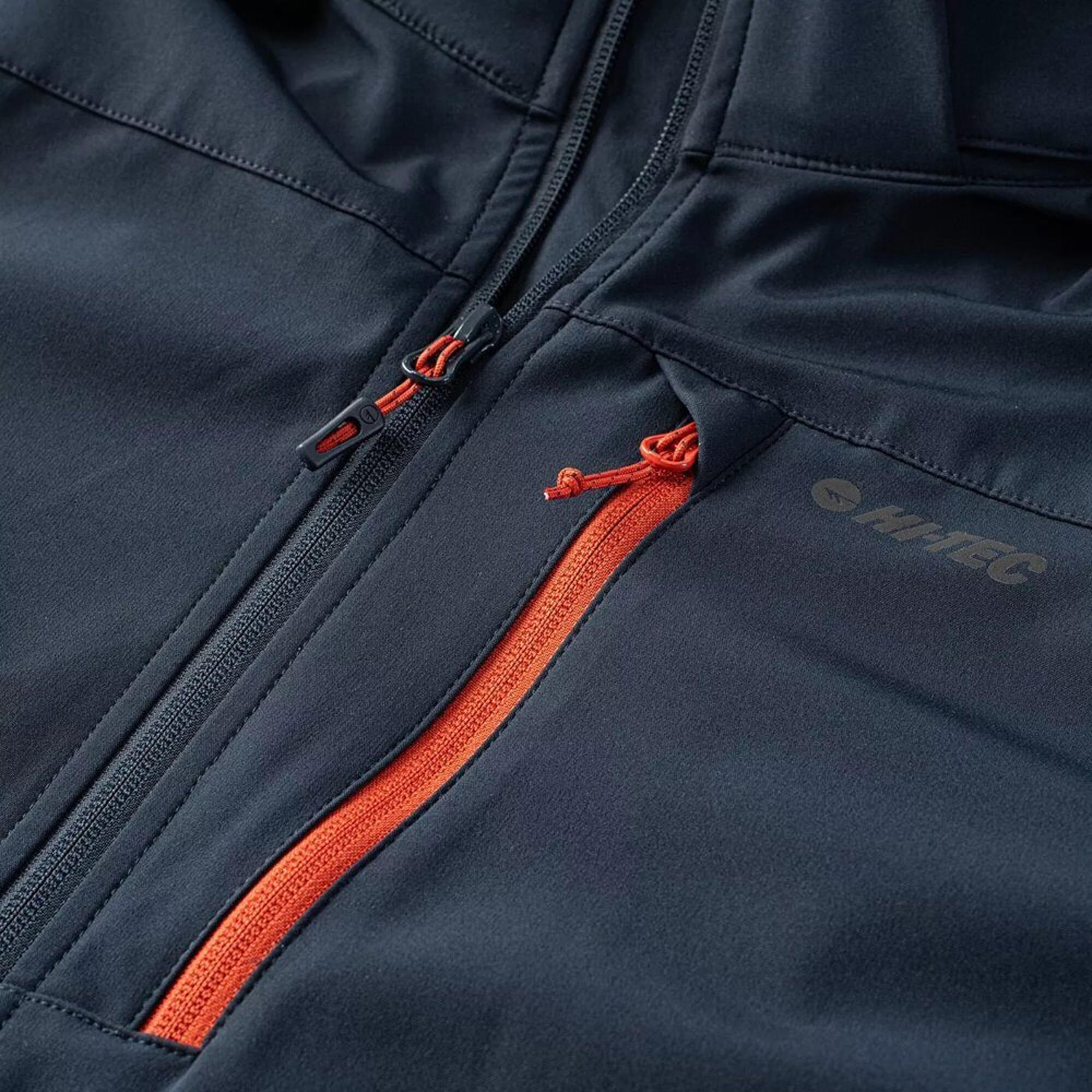 "Nikko" Softshelljacke für Herren Flugkapitänblau/Rooibos Tee 4/4