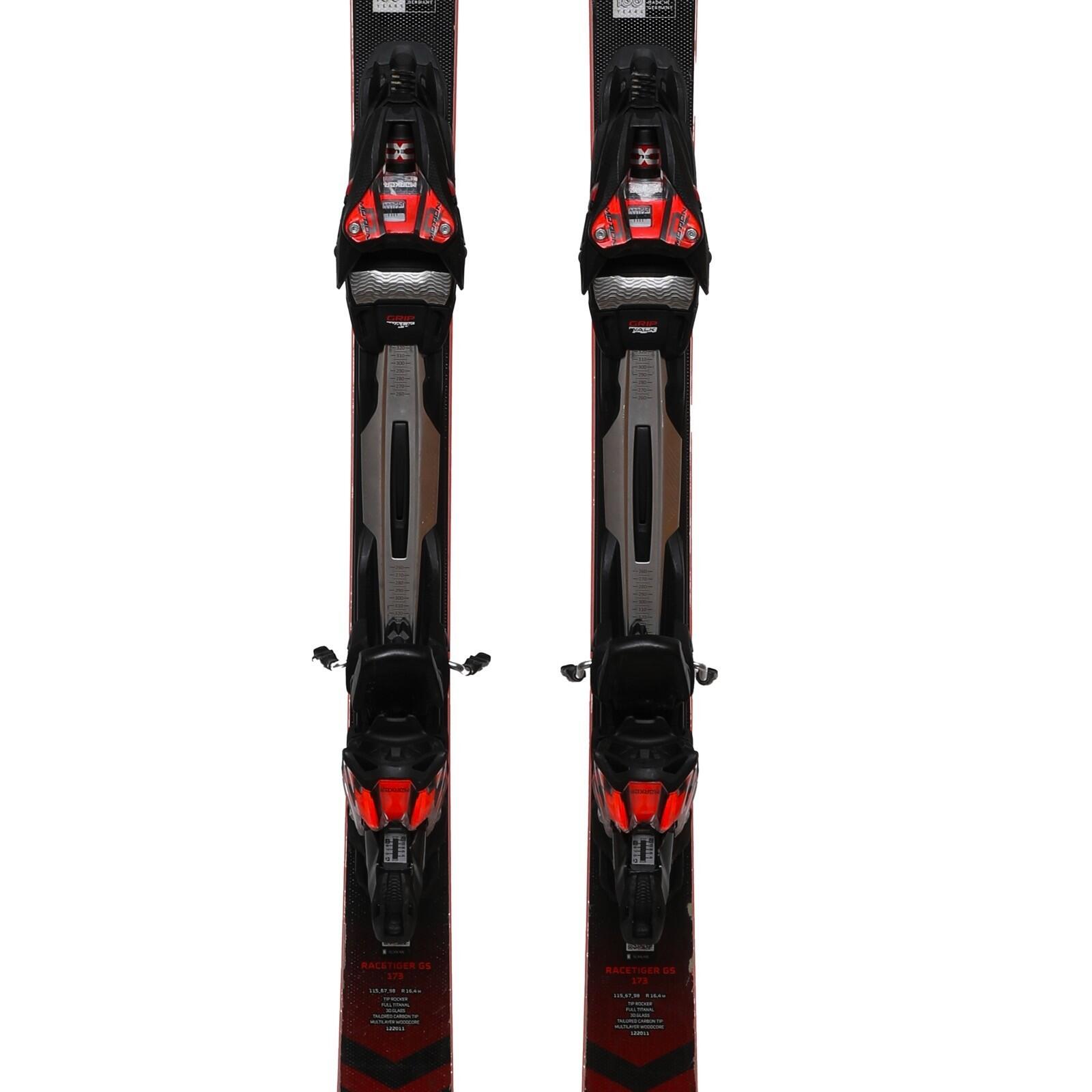 RECONDITIONNE - Ski Volkl Racetiger Gs + Fixations 3/4