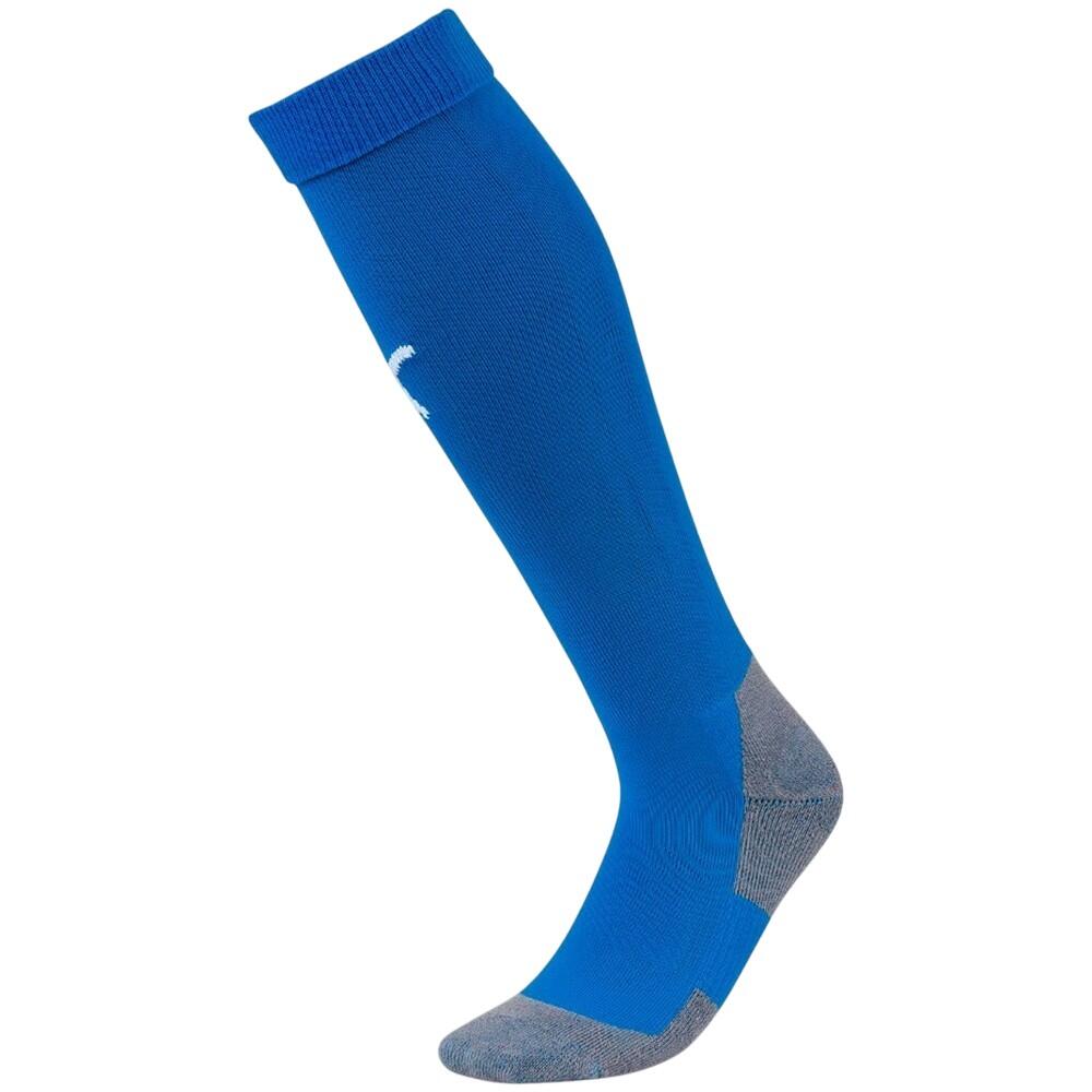 Mens Liga Core Football Socks (Electric Blue Lemonade/White)