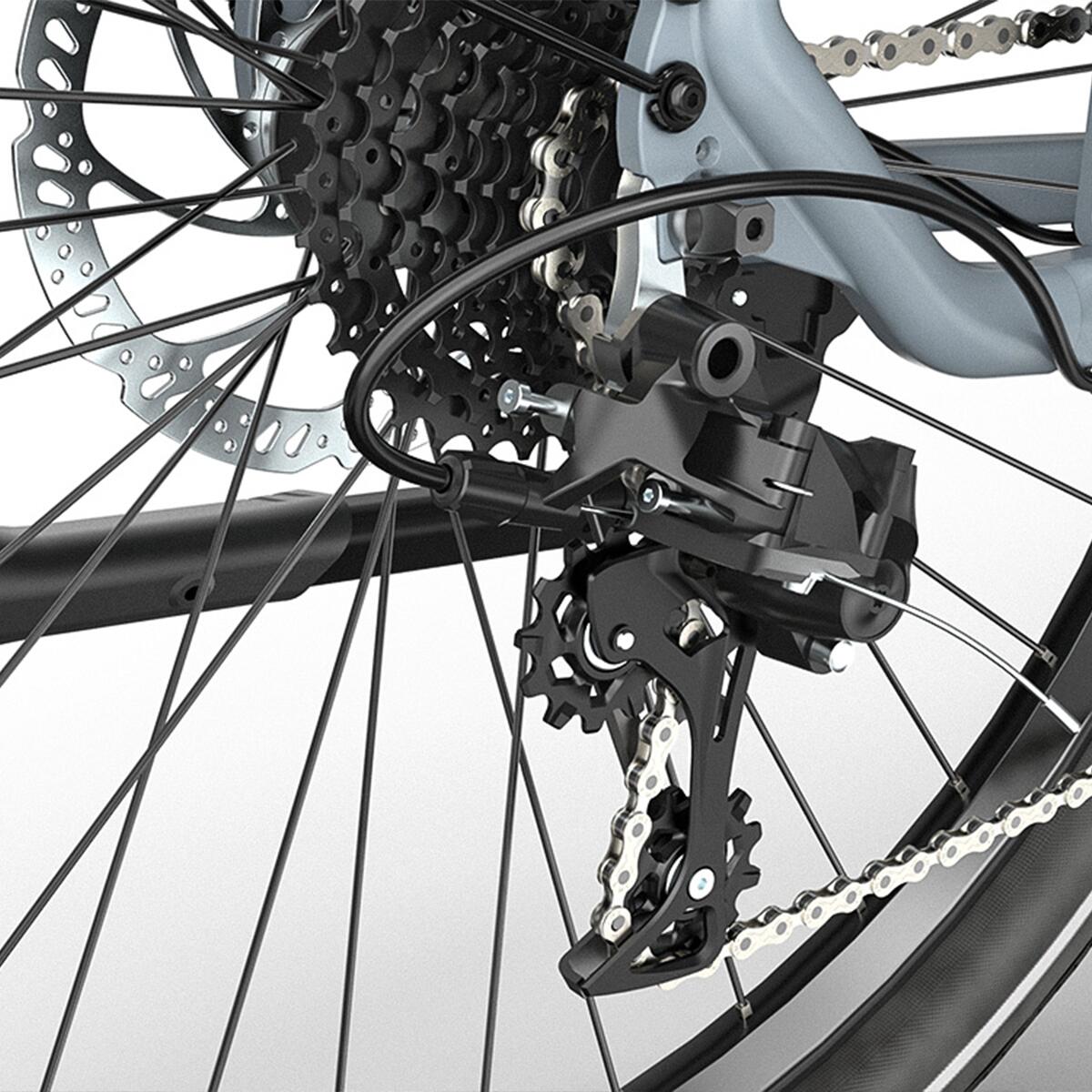 Elektrokolo JOBOBIKE Lyon Pro s 9rychlostním řazením Shimano 7/7