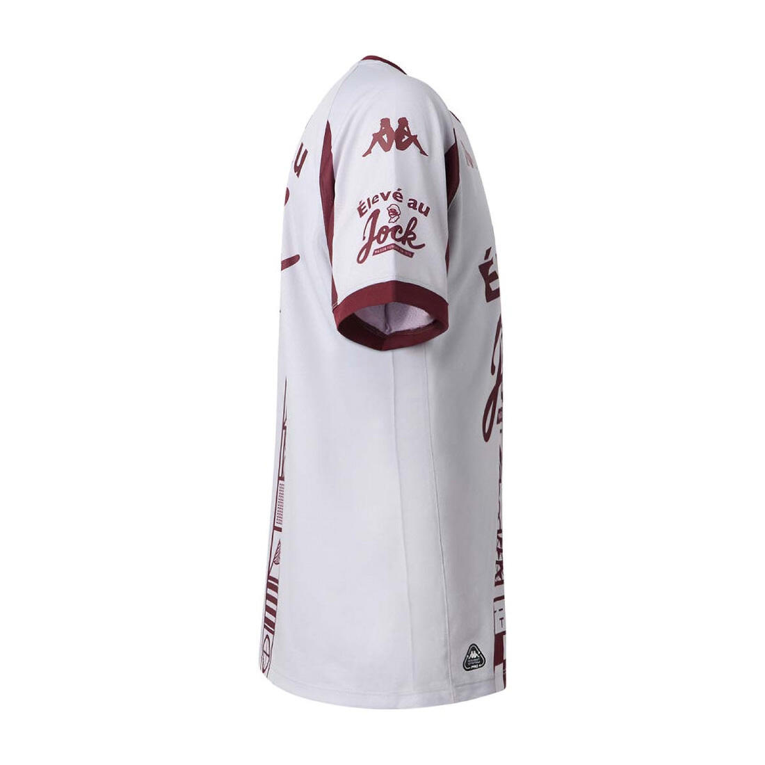 Maillot d'entrainement UBB Kappa pour enfant Gris et bordeaux 3/3