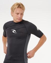 T-Shirt Homme Anti-UV à manches courtes Waves Noir