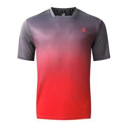 Tshirt TRACKSTAND Homme (Gris / Rouge Danger)