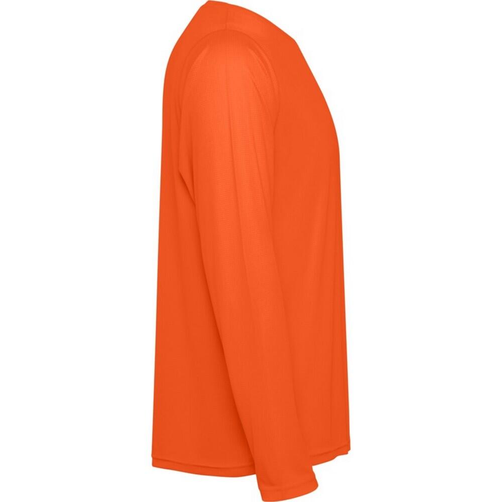 Volwassen uniseks Estoril Tshirt met lange mouwen (Vuur Oranje) 4/4