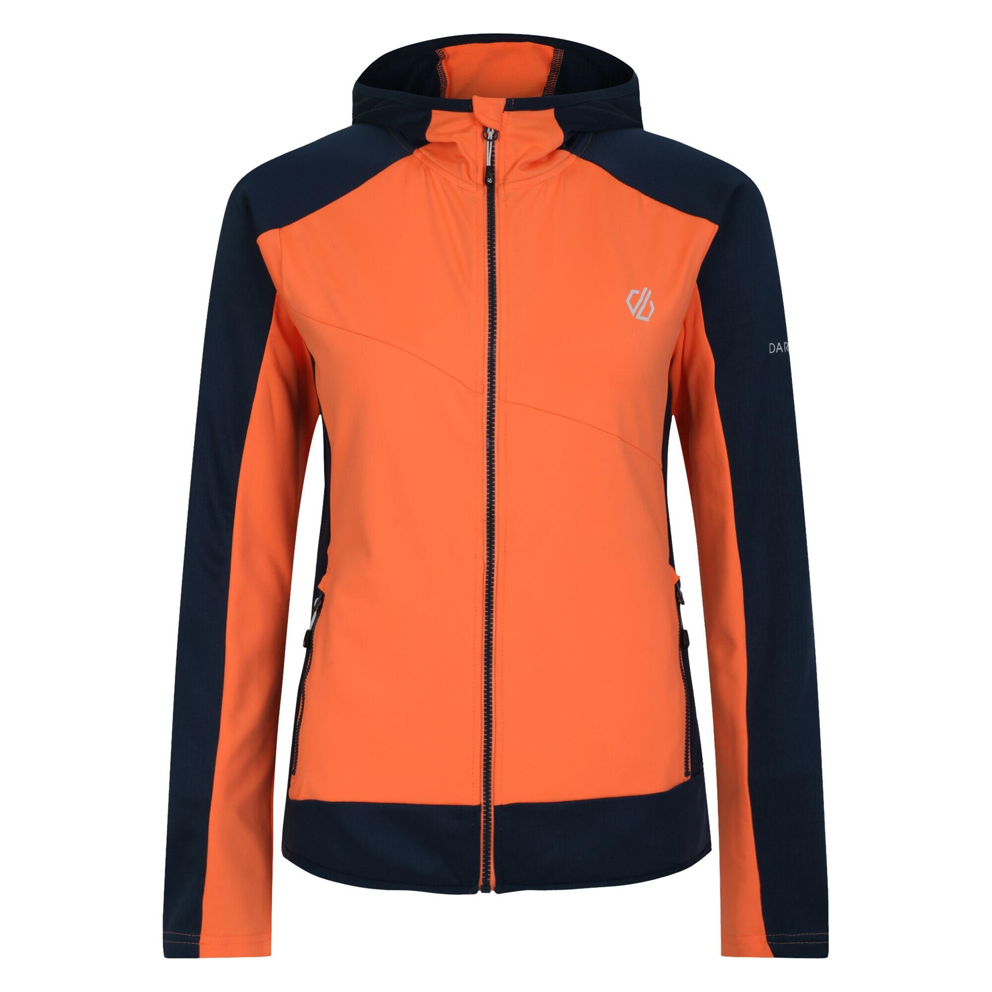 Dare 2b - Haut De Sport Traversing Femme (orange Vif / Denim Sombre) - Veste - Gris|noir - Decathlon