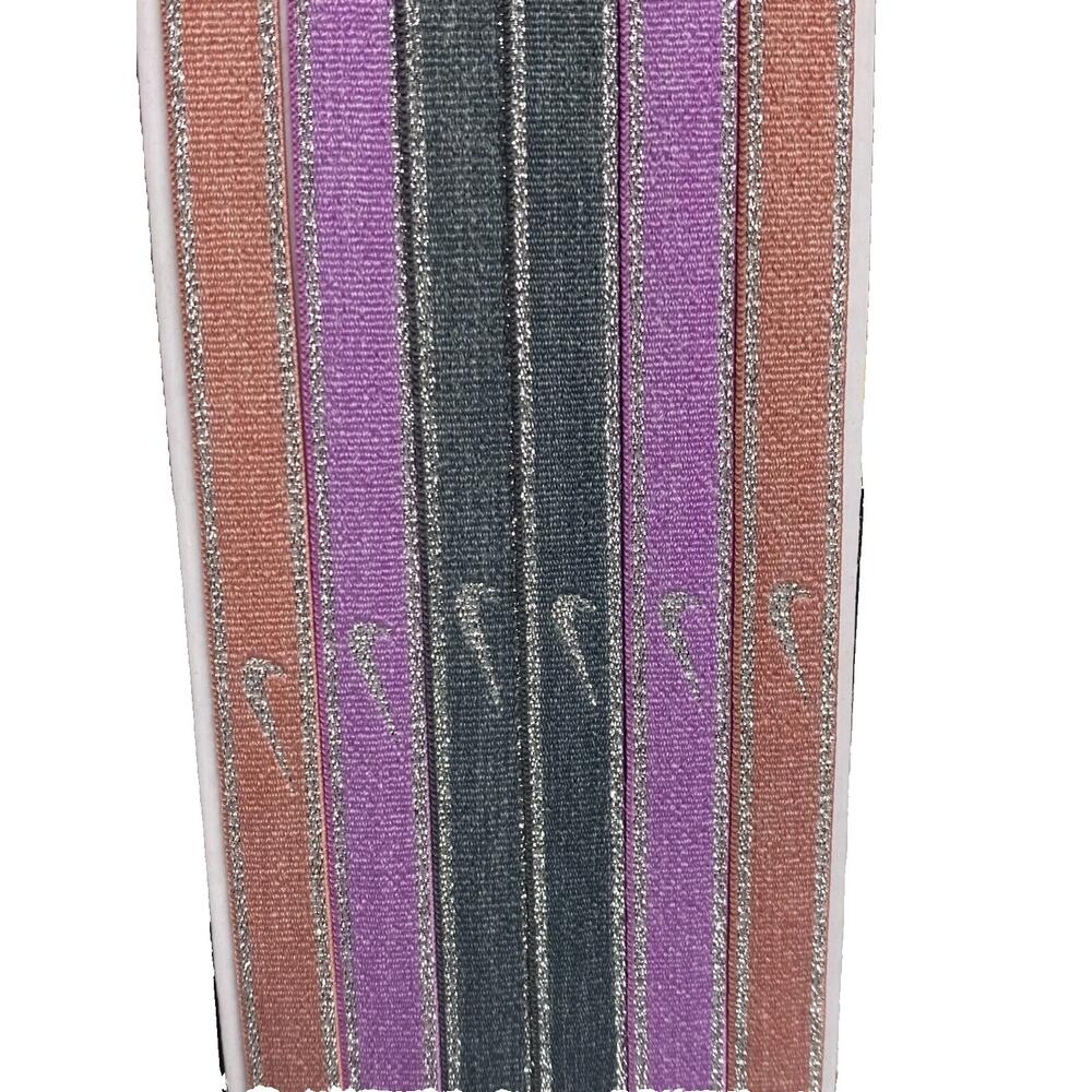 Bandeau Sport Motif/style Swoosh (Pêche / Rose / Noir) 2/2