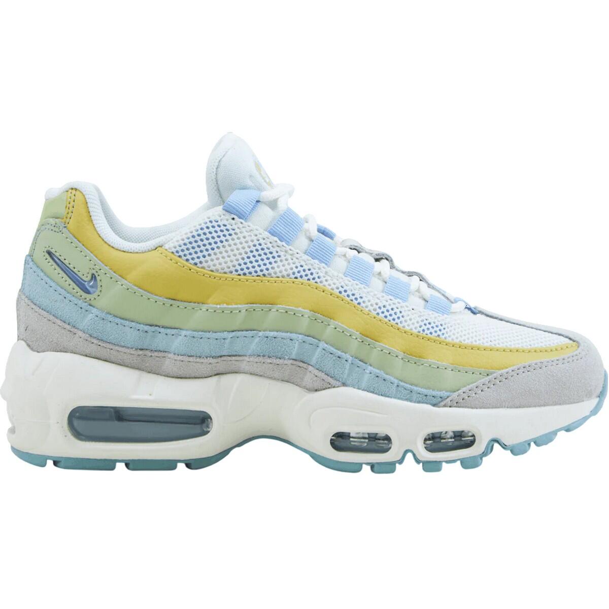 Baskets AIR MAX Femme (Blanc / Bleu / Vert / Jaune) 3/4