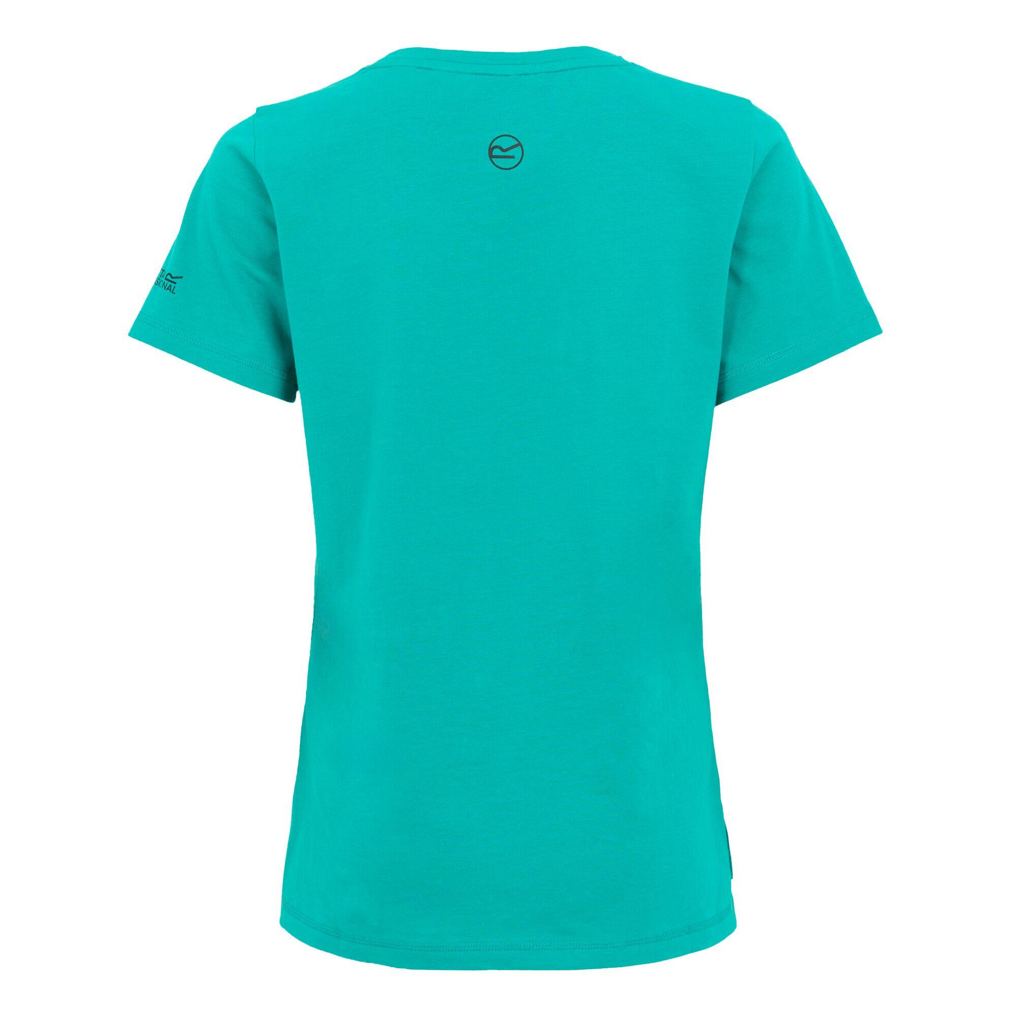 Tshirt Extensible Avec Poche ADA Femme (Bleu Sarcelle) 2/5