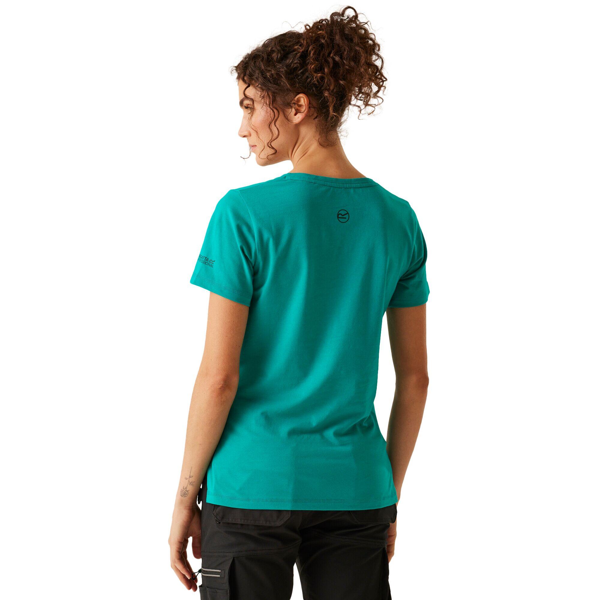 Tshirt Extensible Avec Poche ADA Femme (Bleu Sarcelle) 4/5