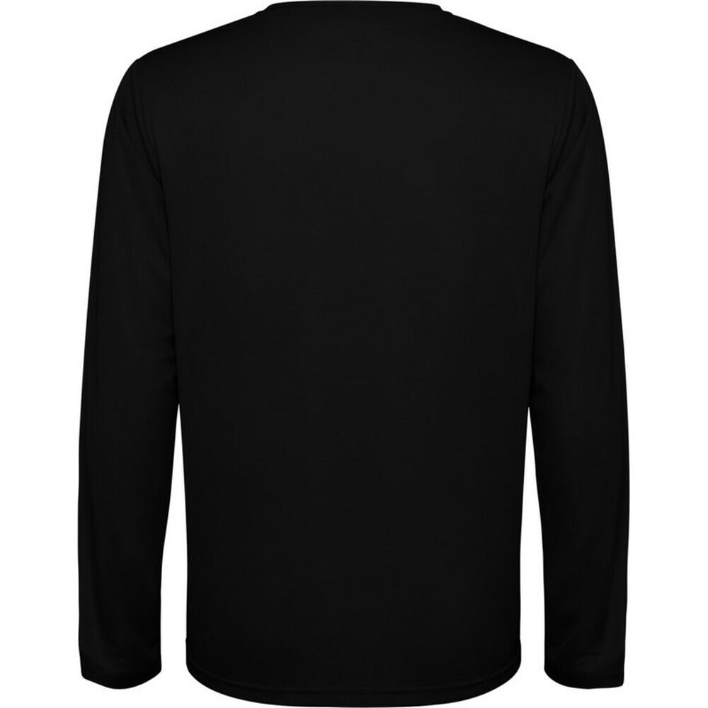 Tshirt Manches Longues ESTORIL Adulte (Noir Uni) 2/4
